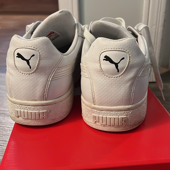 Men’s White Puma Smash v2 L Plus Sneakers - Picture 6 of 11